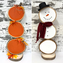 November 13 at 6pm | Reversible Wood Slice Pumpkin/Snowman Workshop