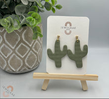 Jewelrae Clay Cactus Dangle Earrings
