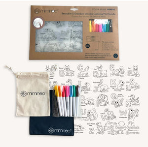 Silicone Reusable Coloring Tablemat Set
