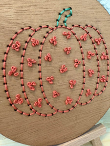 October 23 at 6pm | Pumpkin Embroidery Board Workshop