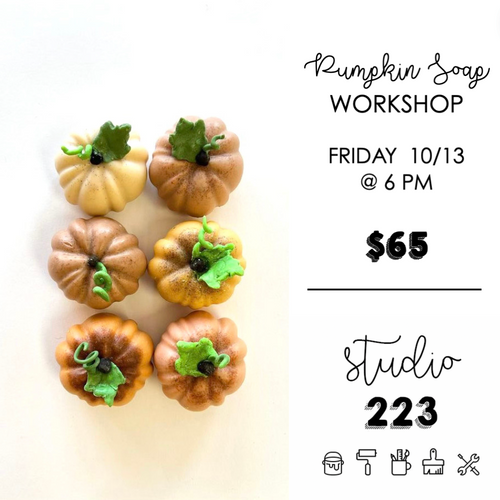 October 13 at 6pm | Pumpkin Soap Making Workshop