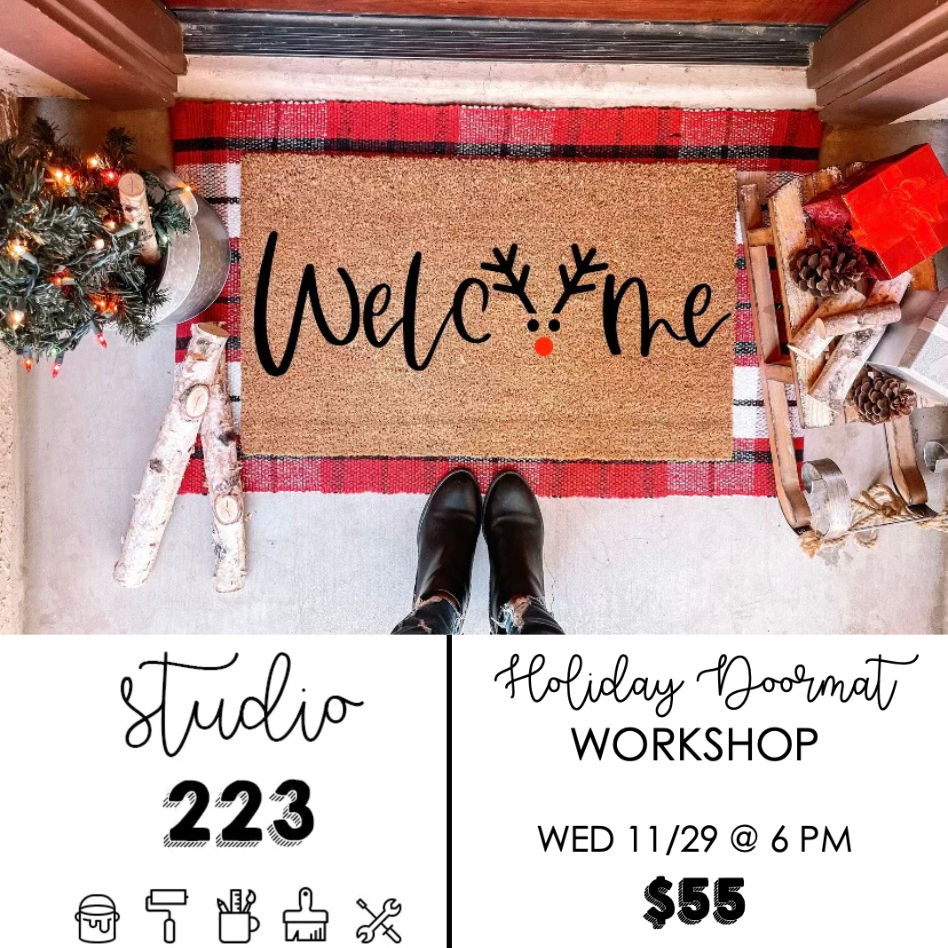 November 29 at 6pm | Holiday Doormat Workshop