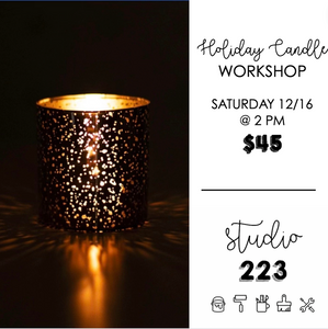 December 16 at 2pm | Holiday Candle Workshop