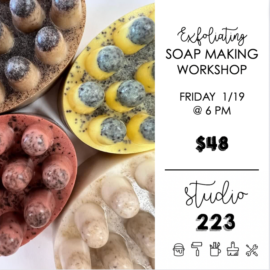 January 19 at 6pm | Exfoliating Soap Making Workshop