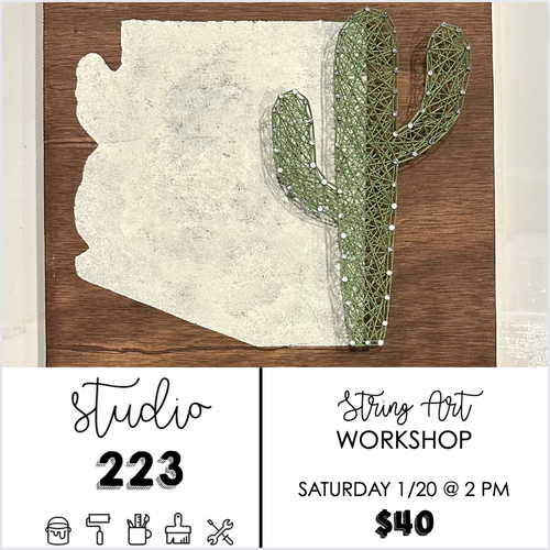 January 20 at 2pm | String Art Workshop