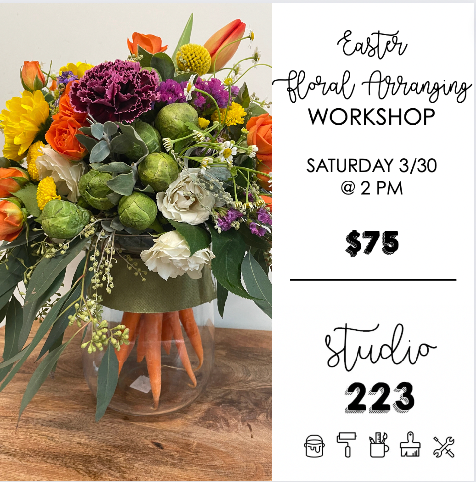 March 30 at 2pm | Easter Floral Arranging Workshop