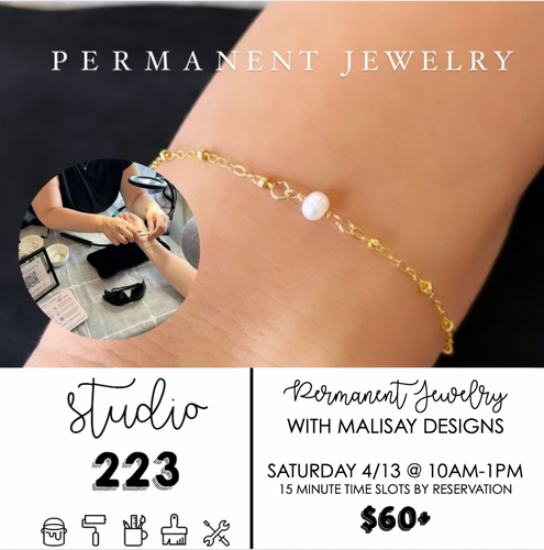 April 13 at 10:00am-1:00pm | Permanent Jewelry Workshop with Malisay Designs