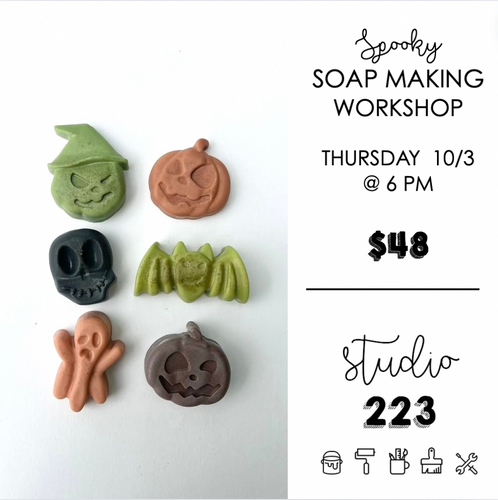 October 03 at 6pm | Spooky Soap Making Workshop