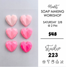 February 08 at 2pm | Heart Soap Making Workshop