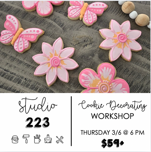 March 06 at 6pm | Cookie Decorating Workshop