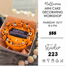 October 17 at 6pm | Halloween Mini Cake Decorating Workshop