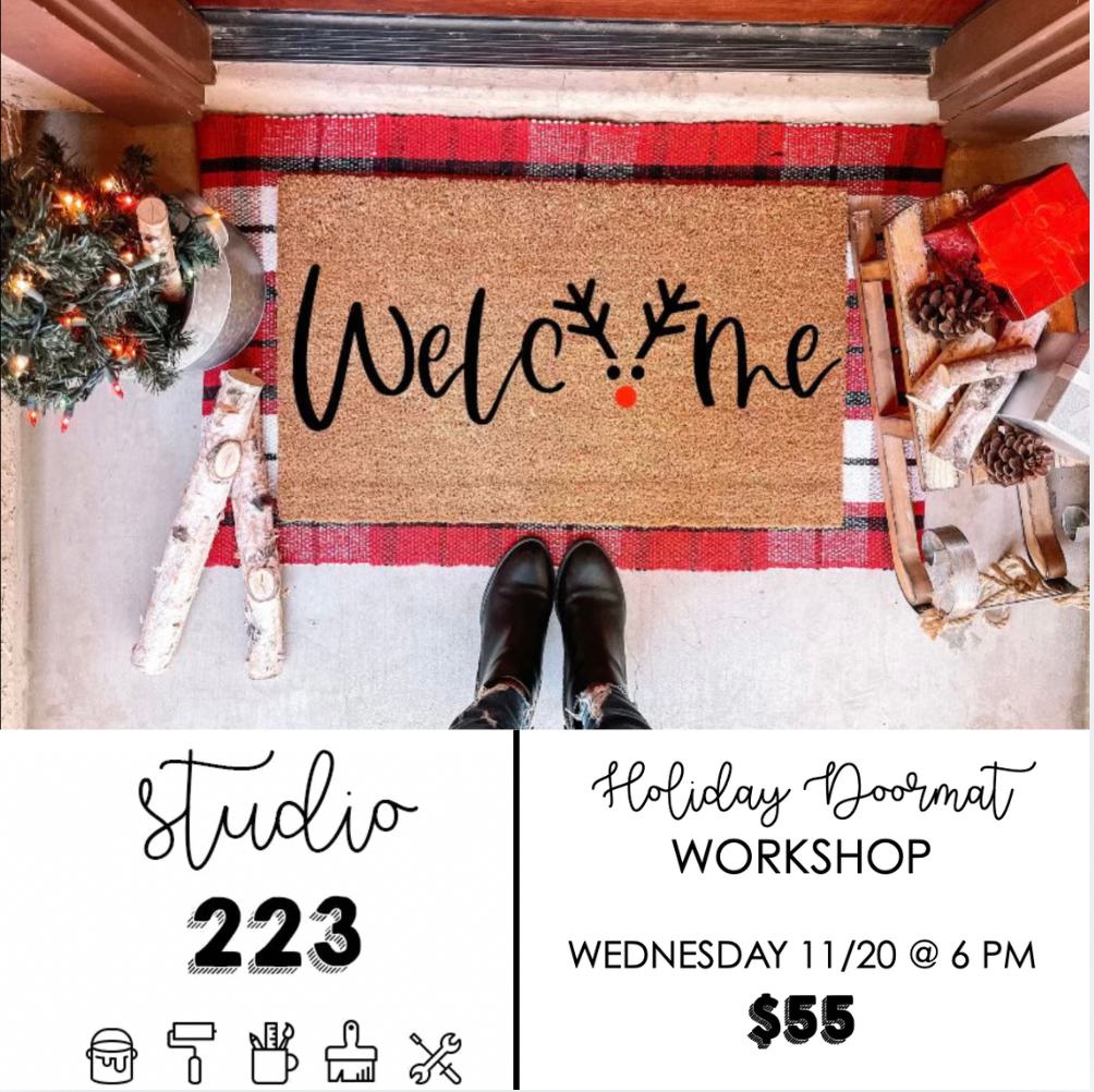 November 20 at 6pm | Holiday Doormat Workshop