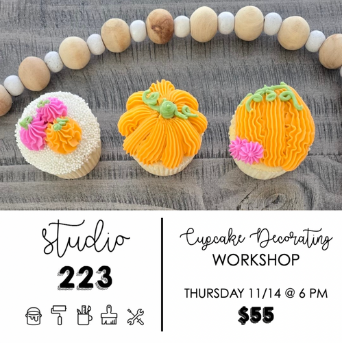 November 14 at 6pm | Cupcake Decorating Workshop