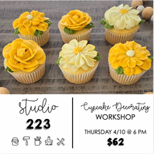 April 10 at 6pm | Cupcake Decorating Workshop