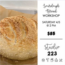 April 05 at 2pm | Sourdough Bread Making Workshop