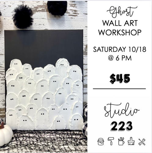 October 18 at 6pm | Ghost Wall Art Workshop