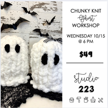 October 15 at 6pm | Chunky Knit Ghost Workshop