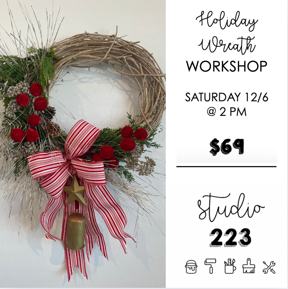 December 06 at 2pm | Holiday Wreath Workshop