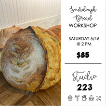 May 16 at 2pm | Sourdough Bread Making Workshop