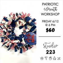 June 12 at 6pm | Patriotic Wreath Workshop