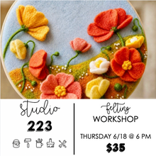 June 18 at 6pm | Felting Workshop