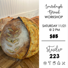 November 21 at 2pm | Sourdough Bread Making Workshop