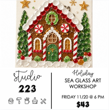 November 20 at 6pm | Holiday Sea Glass Art Workshop