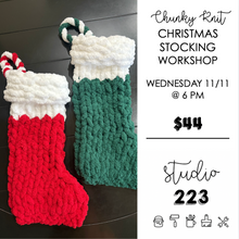 November 11 at 6pm | Chunky Knit Christmas Stocking Workshop