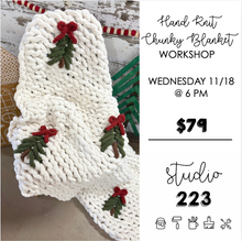 November 18 at 6pm | Hand Knit Chunky Blanket Workshop