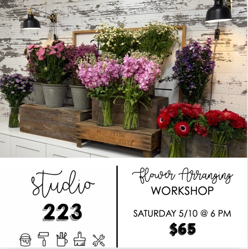 May 10 at 6pm | Floral Arranging Workshop