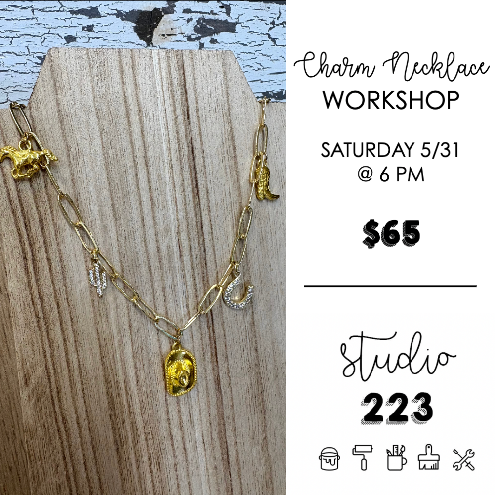 May 31 at 6pm | Charm Necklace Workshop