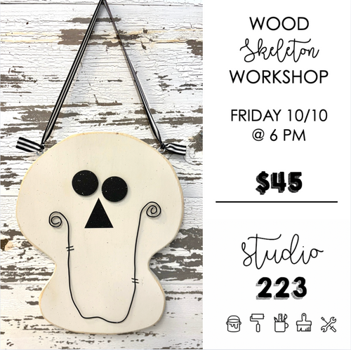 October 10 at 6pm | Wood Skeleton Workshop