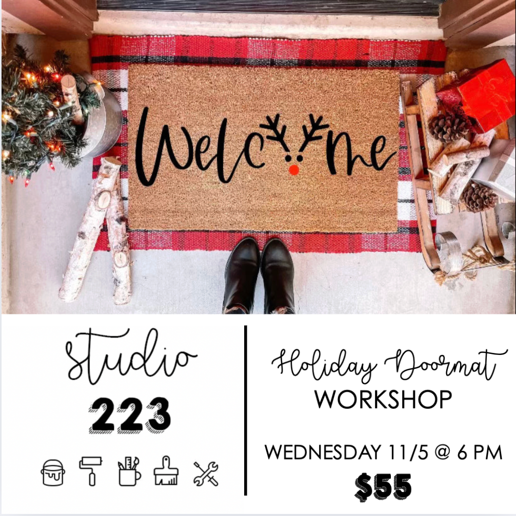 November 05 at 6pm | Holiday Doormat Workshop