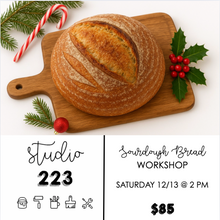 December 13 at 2pm | Sourdough Bread Making Workshop