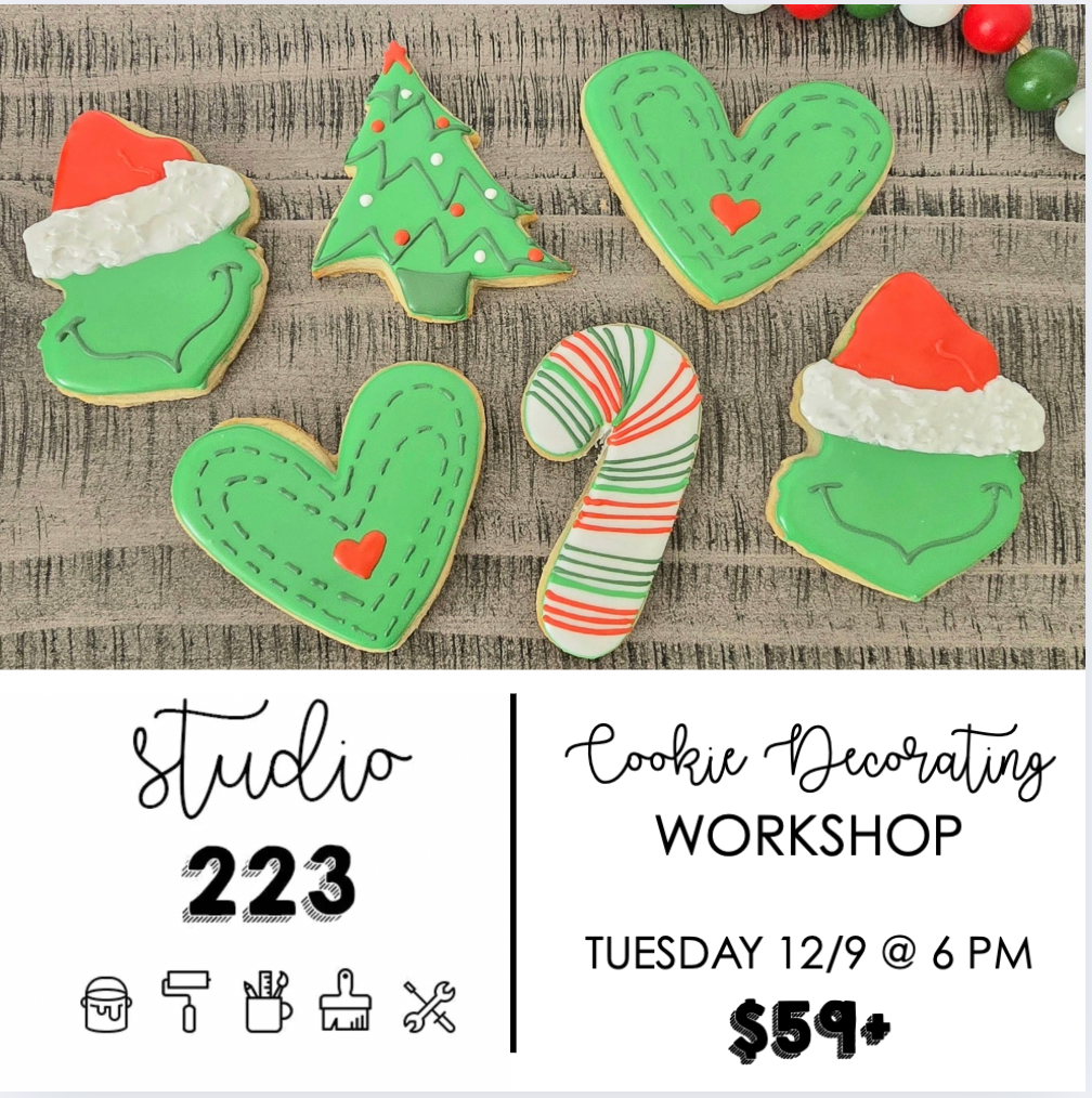 December 09 at 6pm | Cookie Decorating Workshop