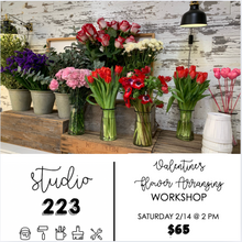 February 14 at 2pm | Valentine's Flower Arranging Workshop