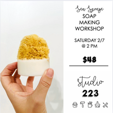 February 07 at 2pm | Sea Sponge Soap Making Workshop