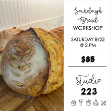 August 22 at 2pm | Sourdough Bread Making Workshop