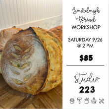 September 26 at 2pm | Sourdough Bread Making Workshop