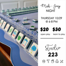 October 29 at 6pm | Mah-Jong Night
