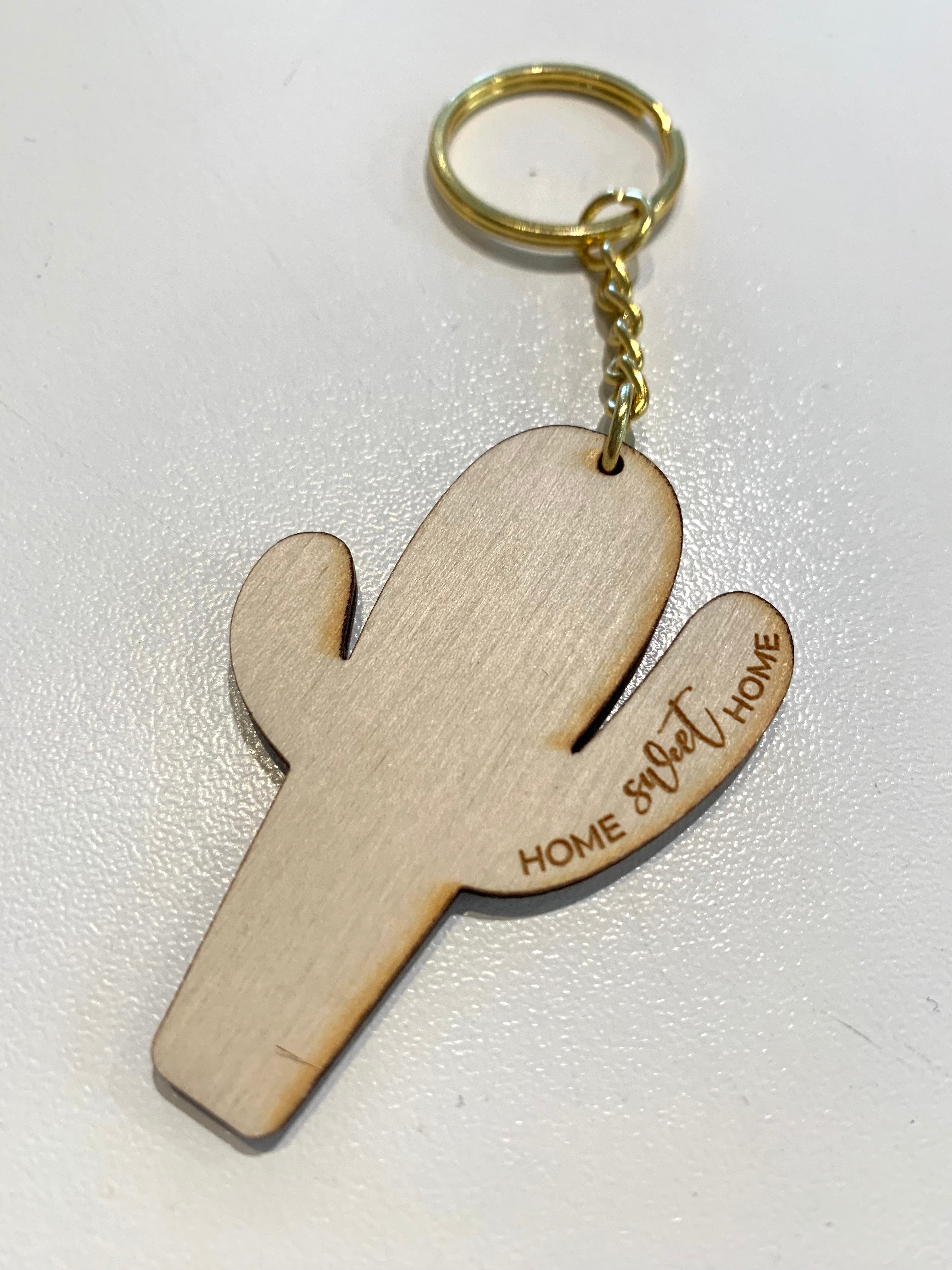 Home Sweet Home Cactus Keychain – Studio 223 AZ