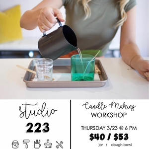 March 23 at 6pm | Candle Making Workshop