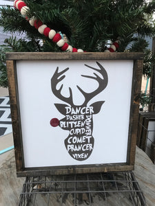 Rudolph w/ Reindeer Names