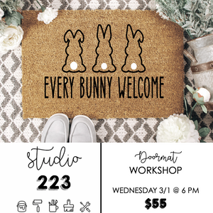 March 01 at 6pm | Doormat Workshop