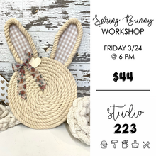 March 24 at 6pm | Spring Bunny Workshop
